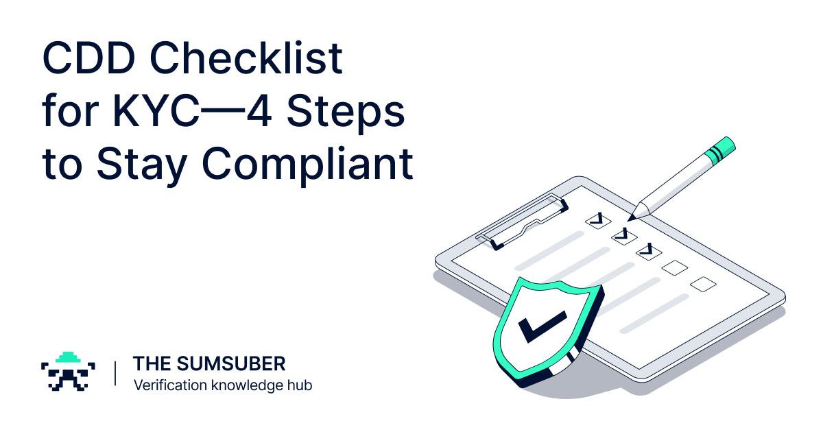 Cdd Checklist For Kyc Steps To Stay Compliant The Sumsuber