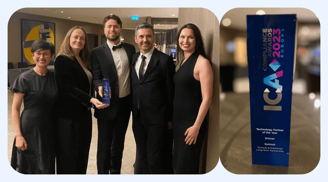 Sumsub and Kriptomat won the 2023 ICA Compliance Awards Europe