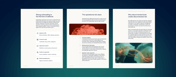 The hidden risk stack in B2B payments: from onboarding to spend abuse