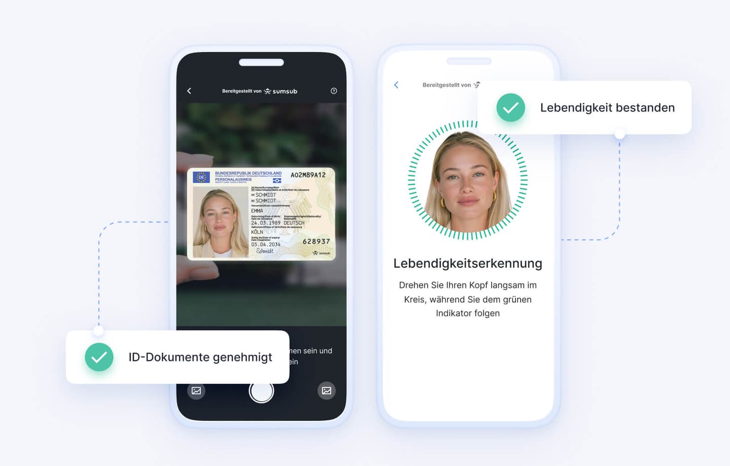 Schritt 1 - ID Verification und Liveness