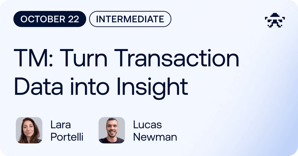 TM: Turn Transaction Data into Insight // 2026 October