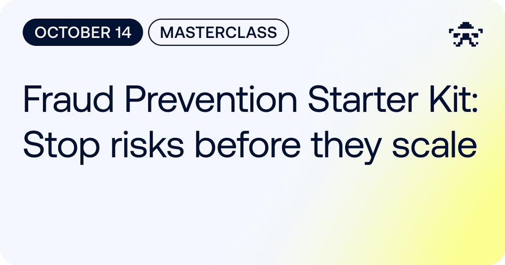 Fraud Prevention Starter Kit // October 2026