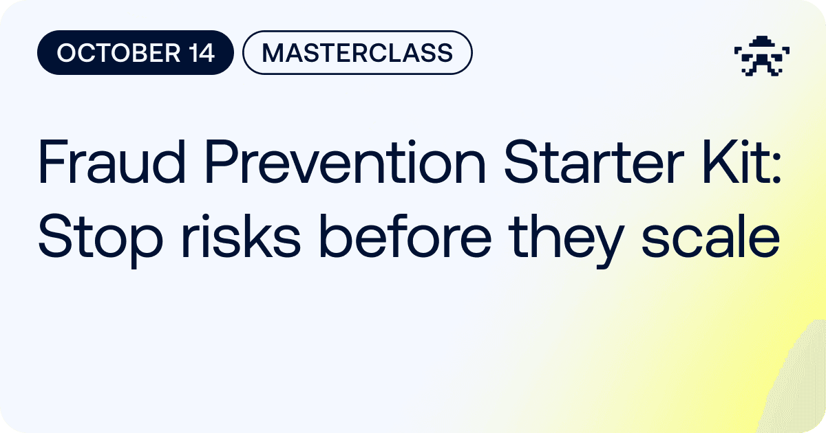 Fraud Prevention Starter Kit // October 2026