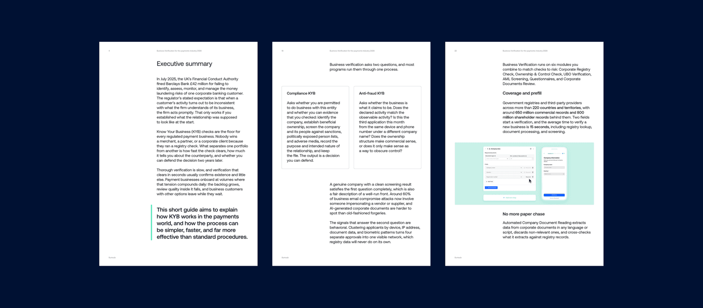 Business Verification for the payments industry 2026