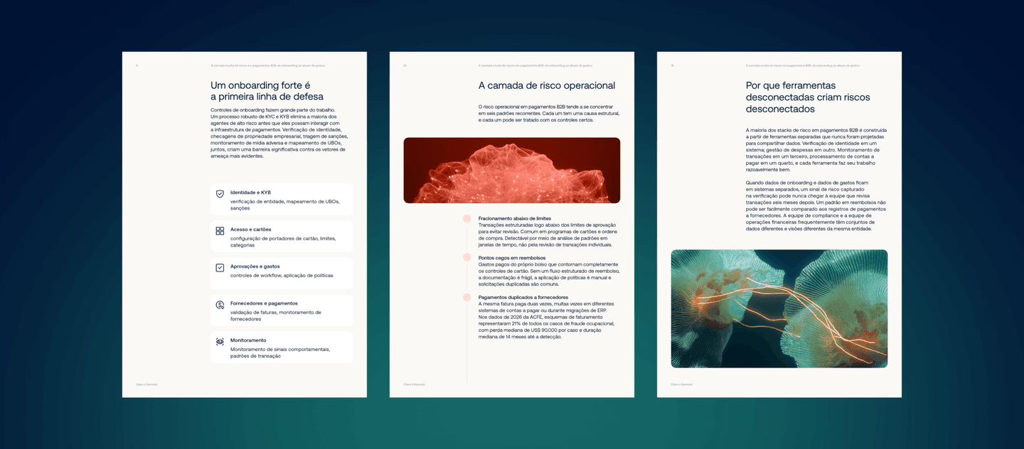A camada oculta de riscos em pagamentos B2B: do onboarding ao uso indevido de gastos