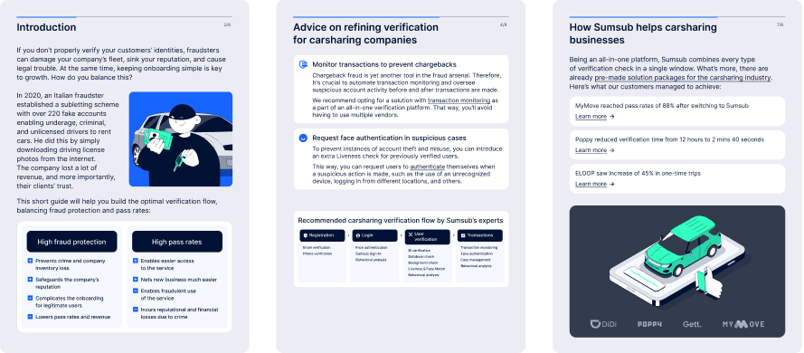 Sumsub’s Guide to Verification in the Carsharing Industry