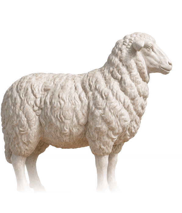 sheep statue