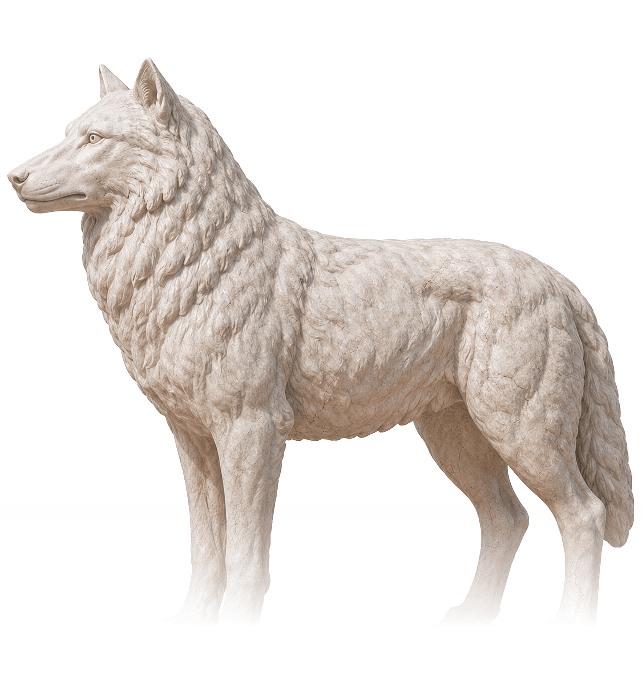 wolf statue